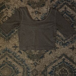 Bethany Mota Charcoal Gray Women's Bodysuit